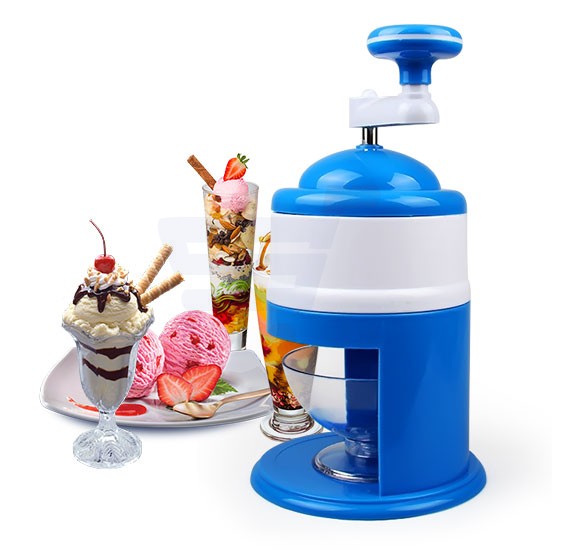 "Manual Ice Crusher and Snow Cone Maker"