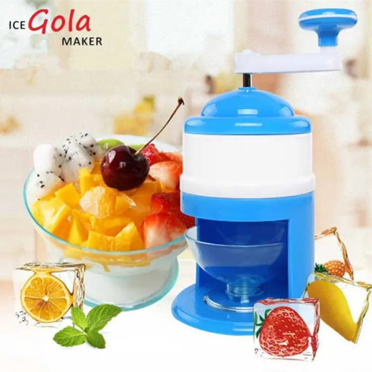 "Manual Ice Crusher and Snow Cone Maker"